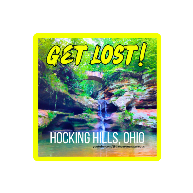 Get Lost in Hocking Hills sticker