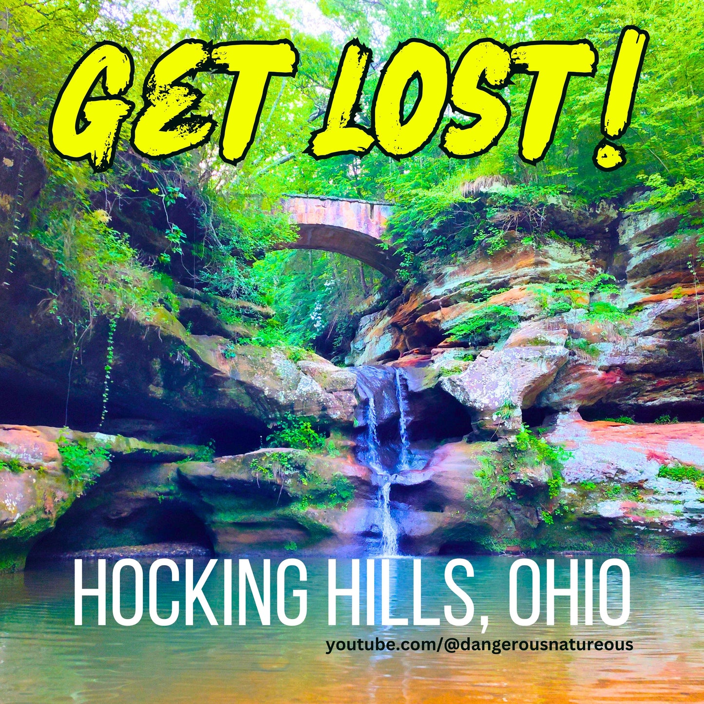 Get Lost in Hocking Hills sticker